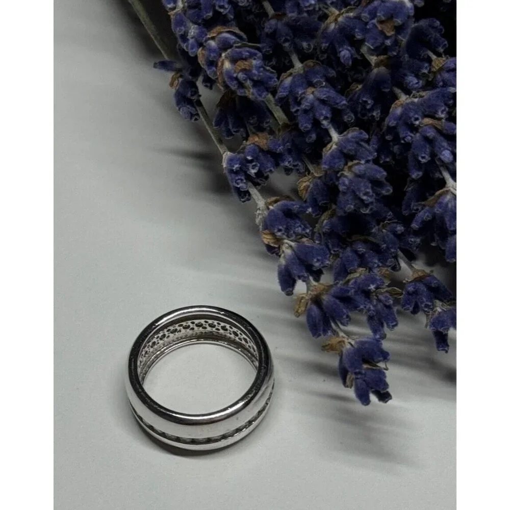 925 STERLING SILVER CZ RING SIZE 6